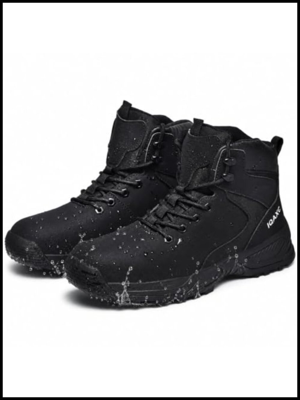 Waterproof Non Slip Chef Kitchen Work Boots Faux Leather Food Service Shoes